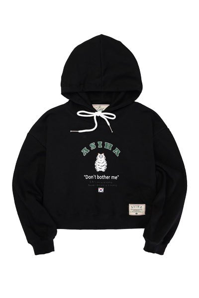 ah24 01chbk Lazy tg crop Hoodie アシハ 面倒な虎 クロップフーディ Black20% (AsiHa) @SEOUL