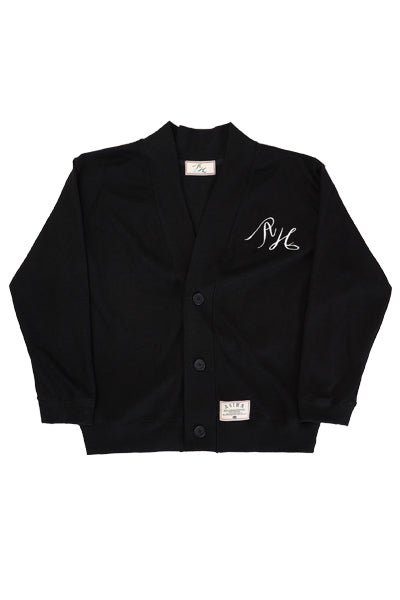ah24 02cabk asiha logo cardigan アシハ ロゴカーディガン Black30% (AsiHa) @SEOUL