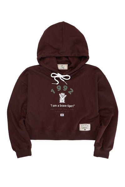 ah24 03chbr Brave tg Hoodie アシハ 1992 太った虎 クロップフーディ Brown20% (AsiHa) @SEOUL