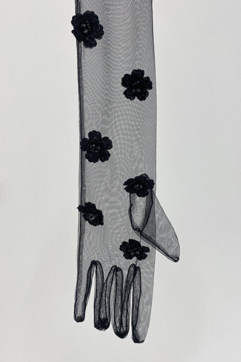 Bridal Flower Garden Gloves_Black (ganisong) @SEOUL