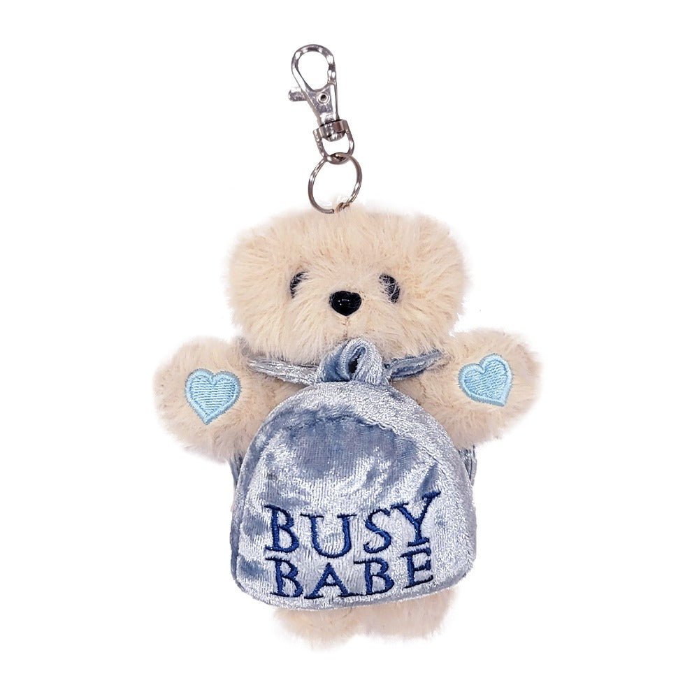 BUSY TEDDY BLUE KEYRING (Entre Reves) @SEOUL