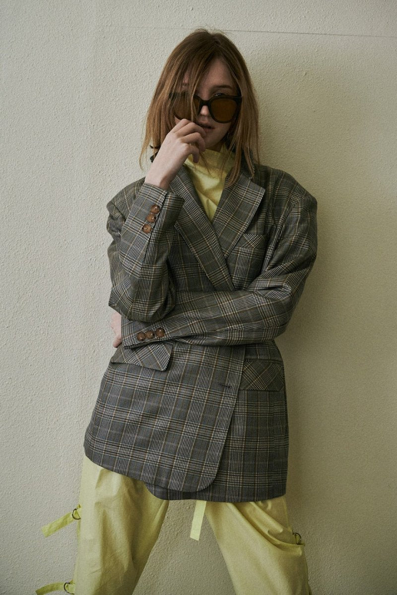 Check Summer Jacket_Gray (M.Rof) @SEOUL