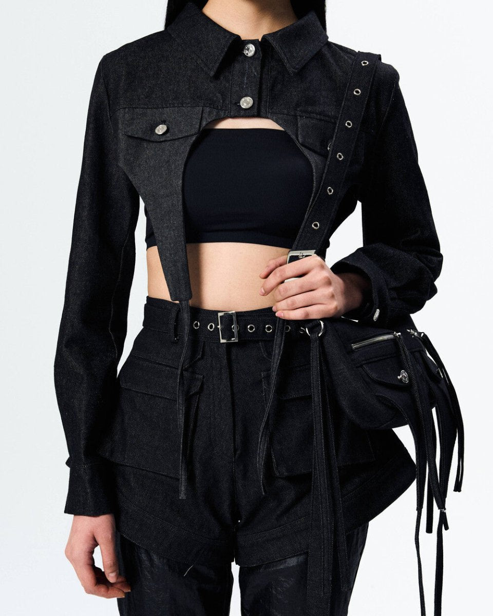 Denim Crop Jacket (Arts De Base) @SEOUL