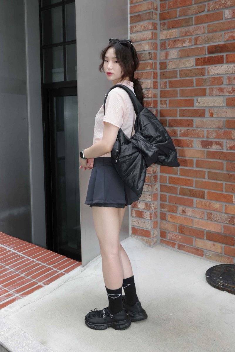 Dewy ribbon Bag Black (Limelike) @SEOUL