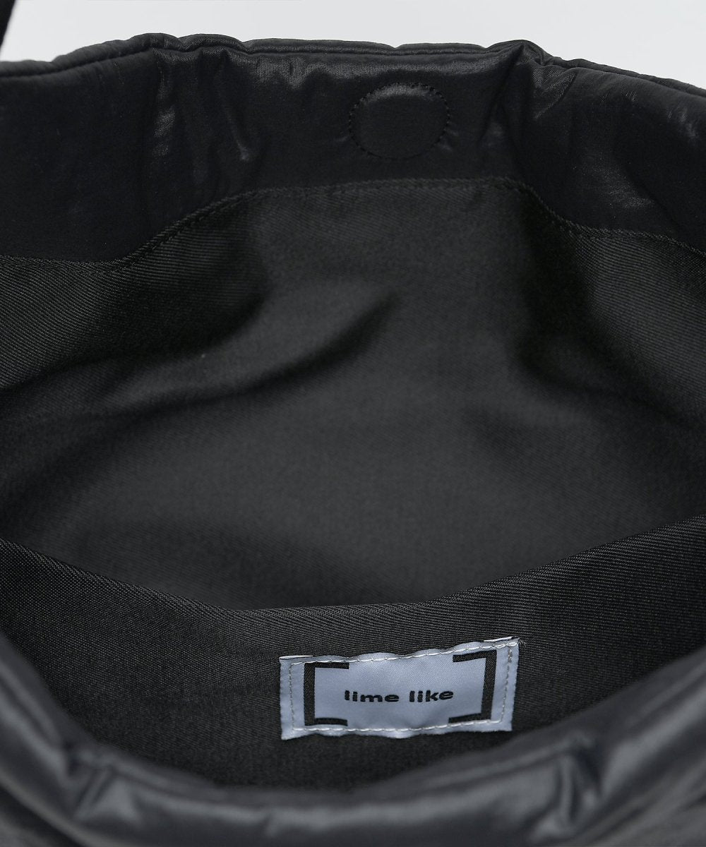 Dewy ribbon Bag Black (Limelike) @SEOUL