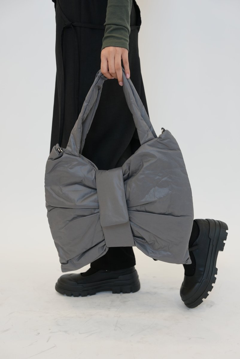 Dewy Ribbon Bag Gray (Limelike) @SEOUL