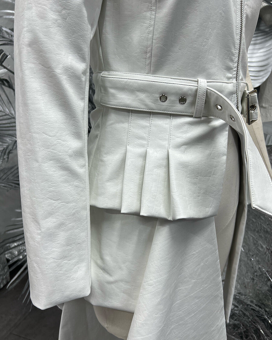 Draping White One Shoulder Jacket (Arts De Base) @SEOUL