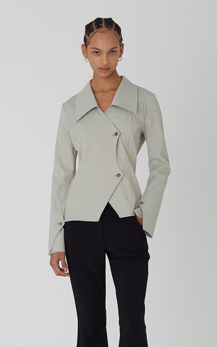 Ella Shirt _ Light Khaki (02 ARMOIRE) @SEOUL