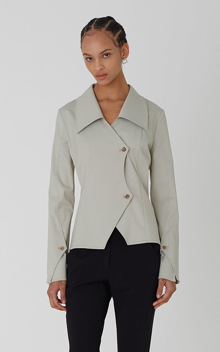 Ella Shirt _ Light Khaki (02 ARMOIRE) @SEOUL