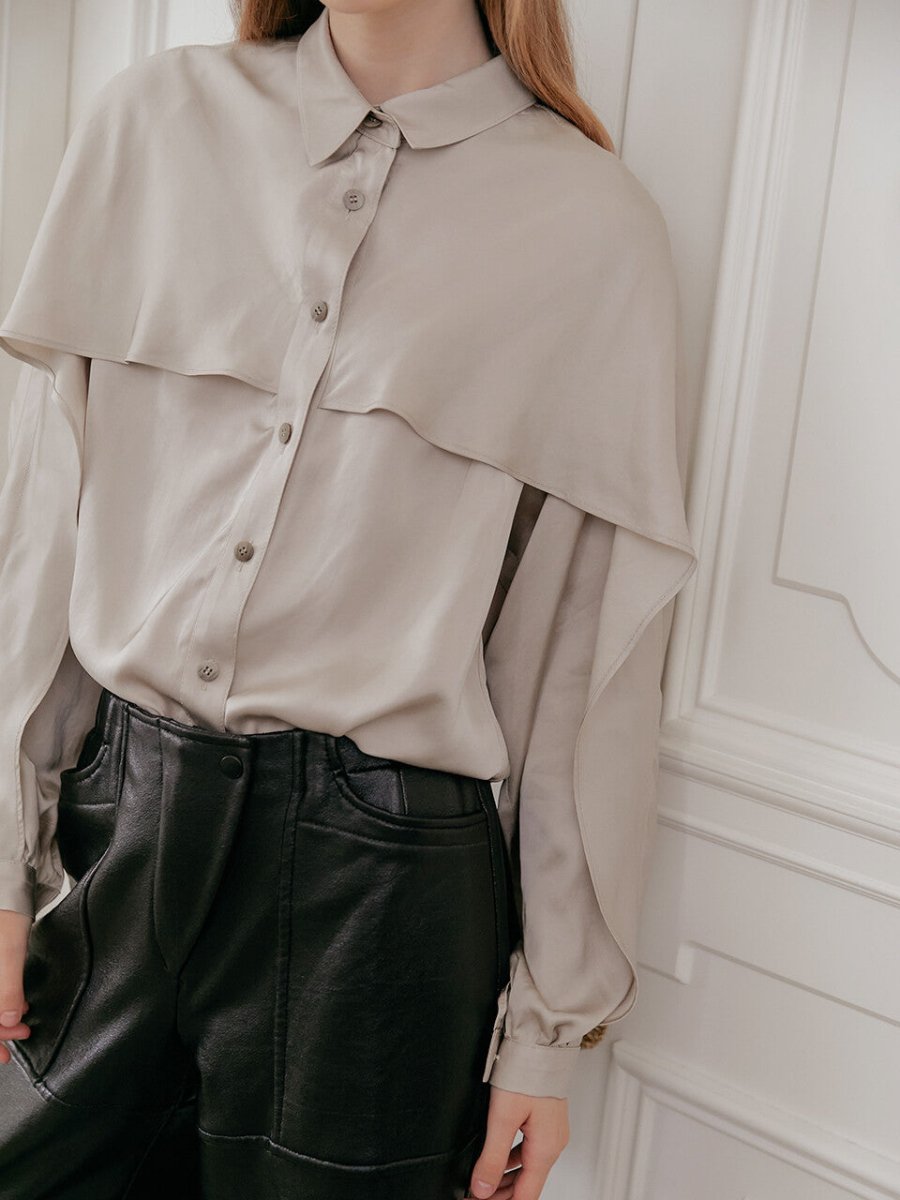 Elle Blouse_Champaign 엘 블라우스_샴페인 (AILE DE) @SEOUL