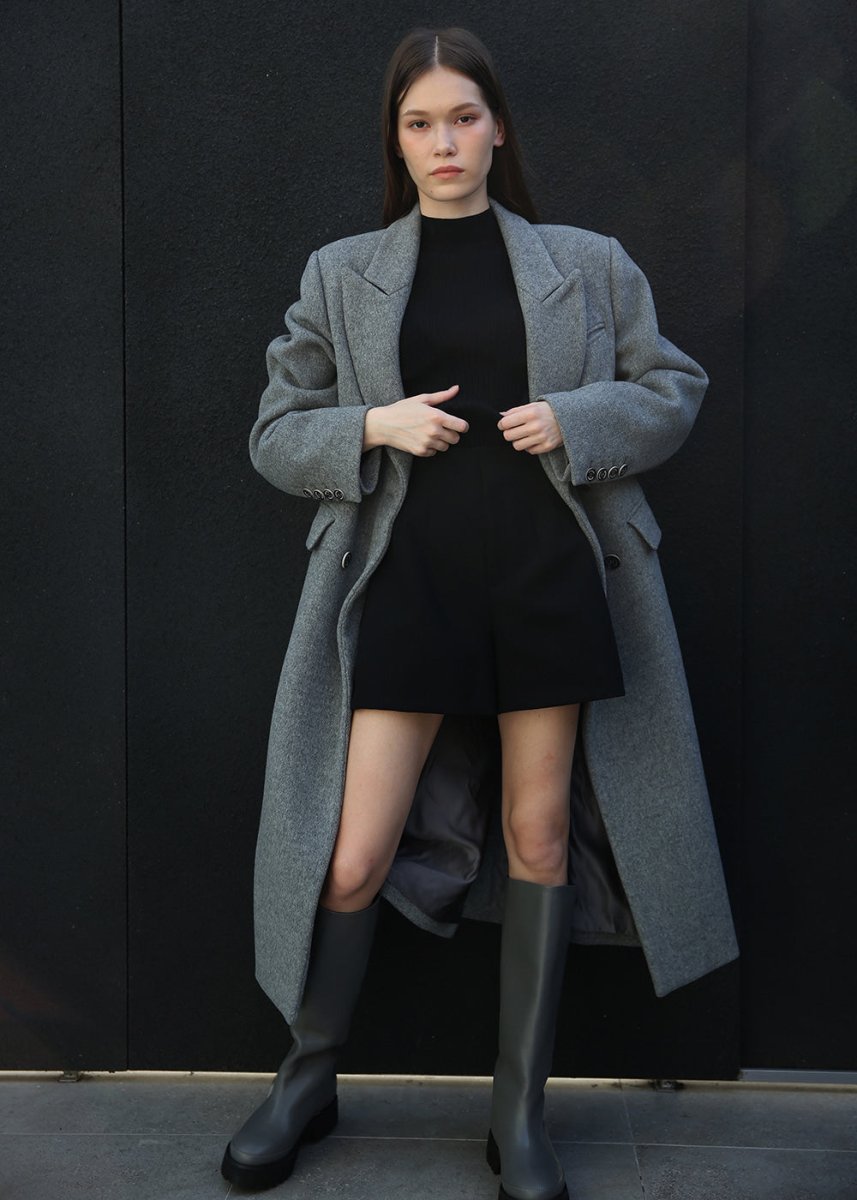 Hayden long Boots / dark grey (thenofficial) @SEOUL