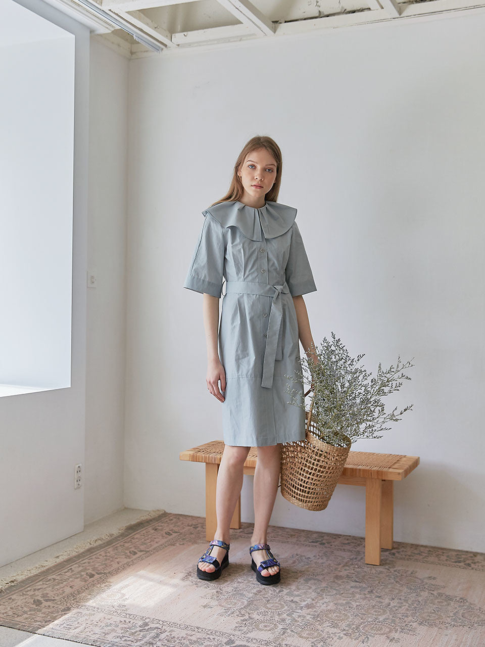 Alice dress (Mint grey)