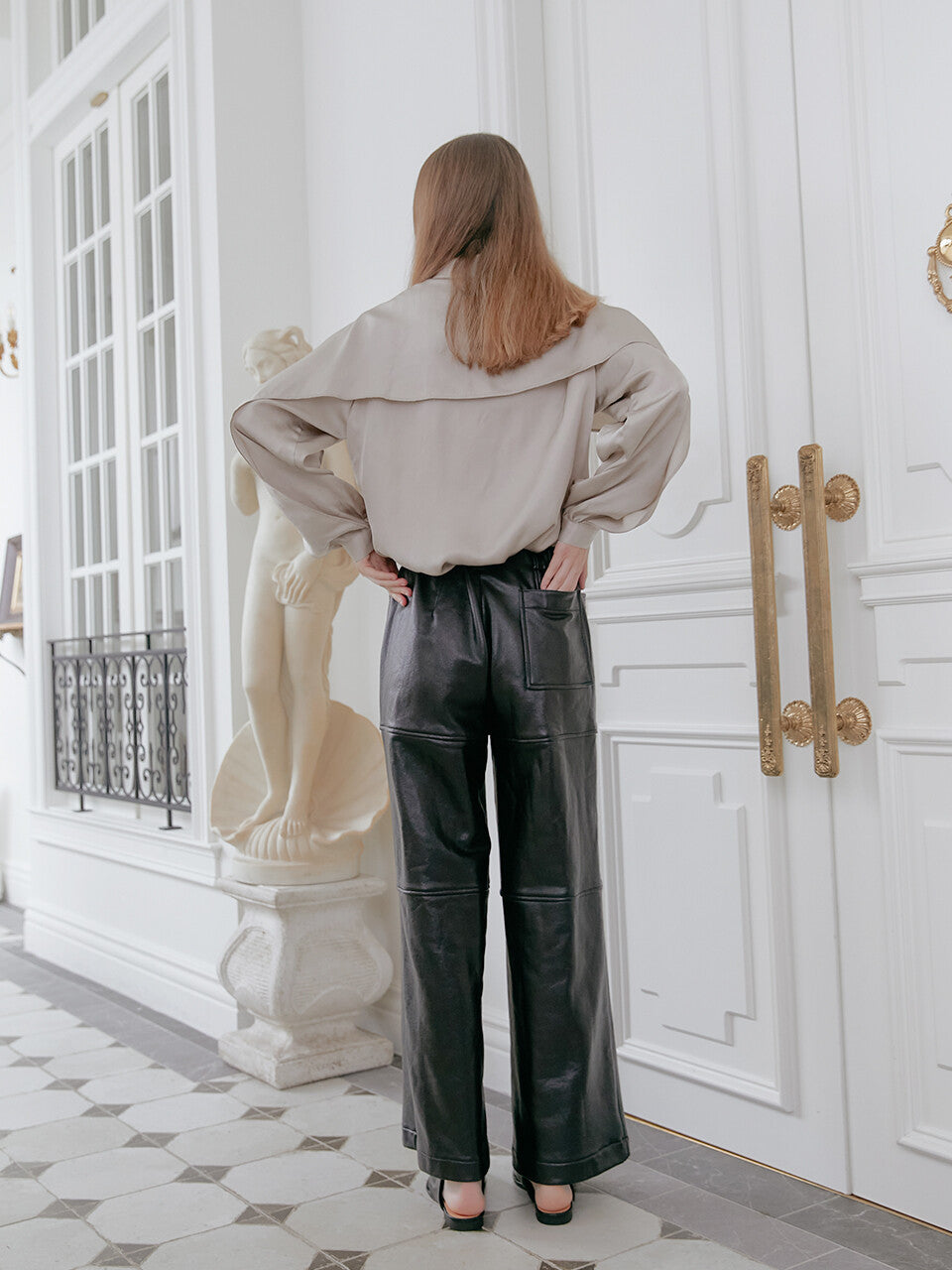 Elle Blouse_Champaign 엘 블라우스_샴페인