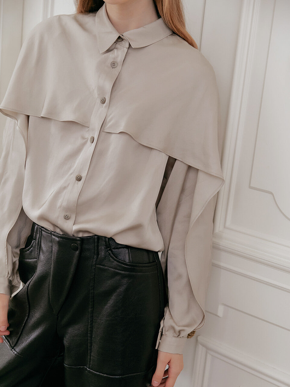 Elle Blouse_Champaign 엘 블라우스_샴페인