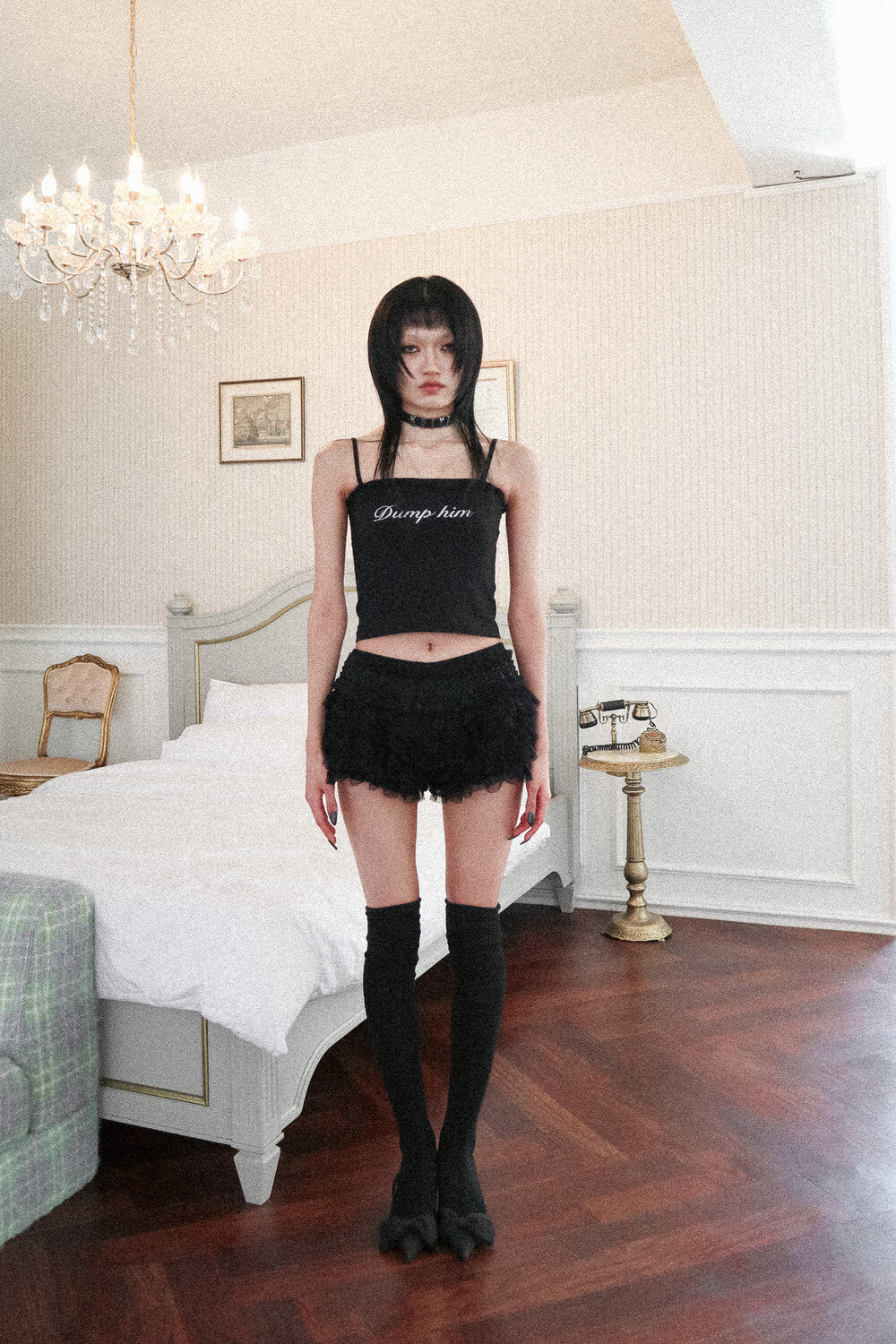 LILY CHOUCHOU ショート pants - ブラック