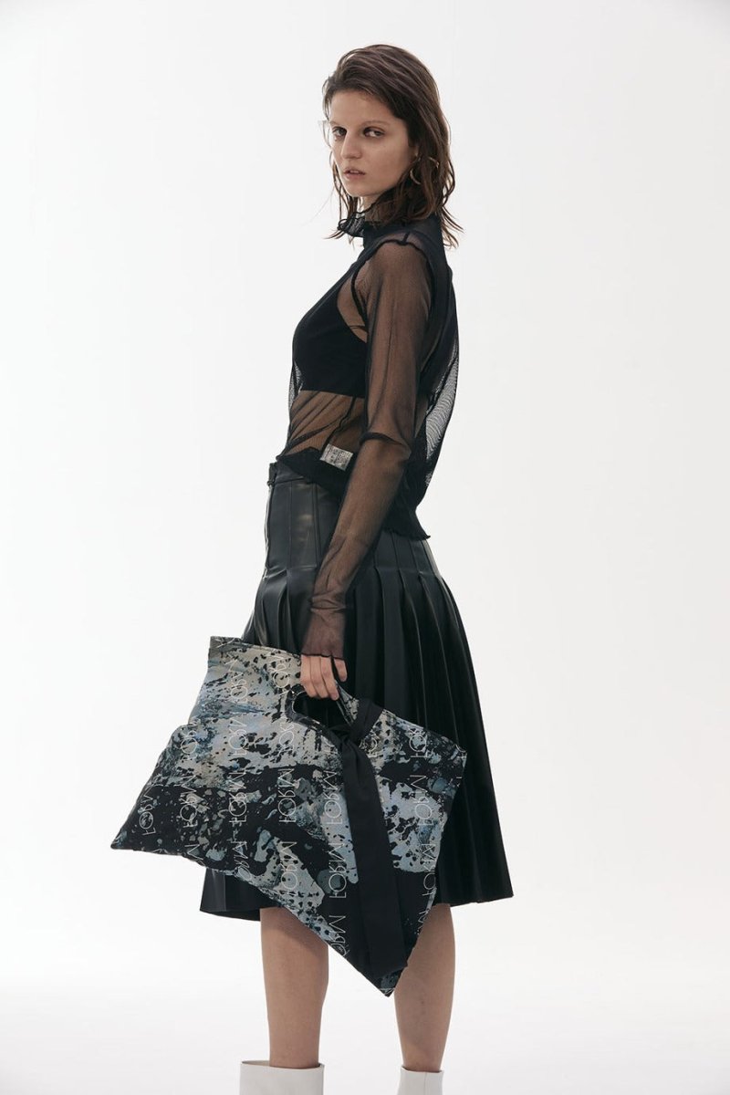 Leather Pleats Skirt (M.Rof) @SEOUL