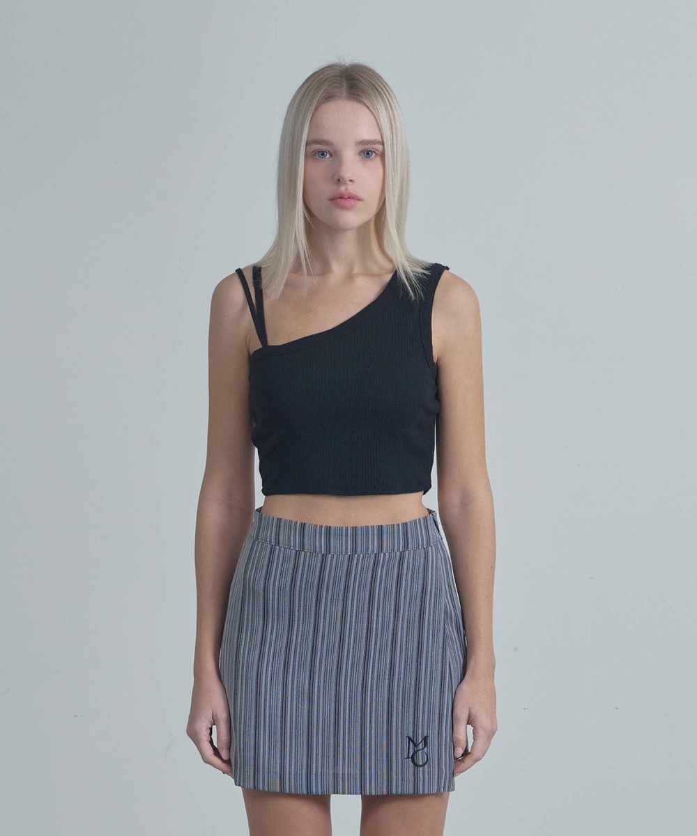 MO Stripe wrap Shorts Black (moiremoa) @SEOUL
