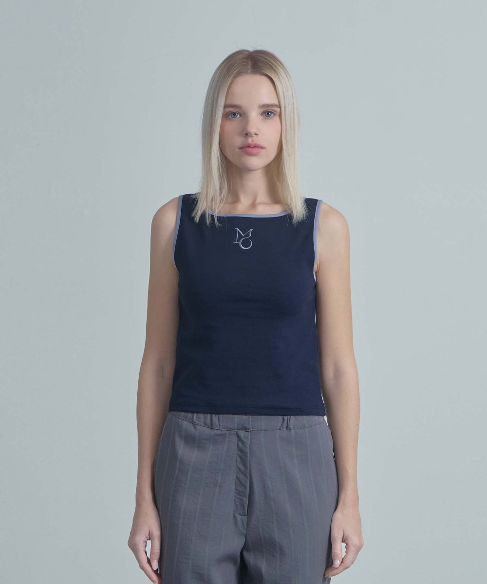 MO Two Way Sleeveless Top Navy (moiremoa) @SEOUL