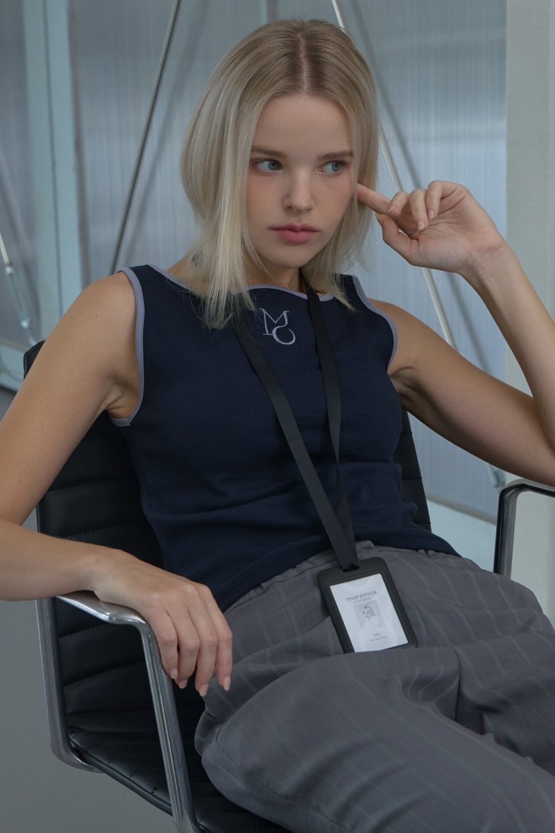 MO Two Way Sleeveless Top Navy (moiremoa) @SEOUL