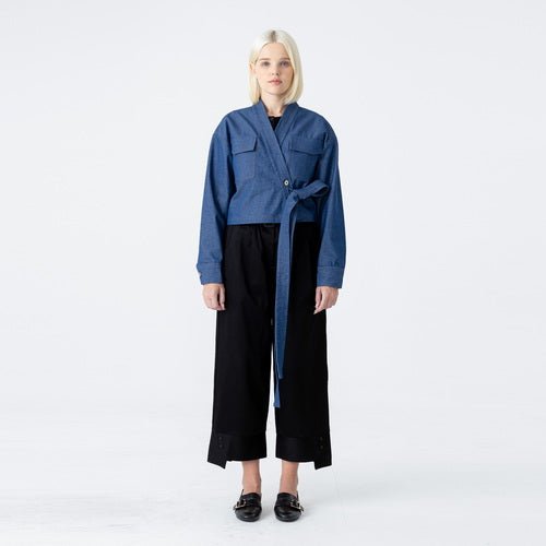 Non - fade denim crop jeogori jacket (wundergeist777) @SEOUL