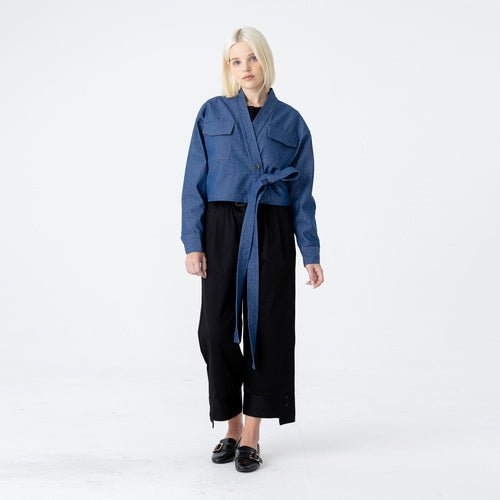 Non - fade denim crop jeogori jacket (wundergeist777) @SEOUL