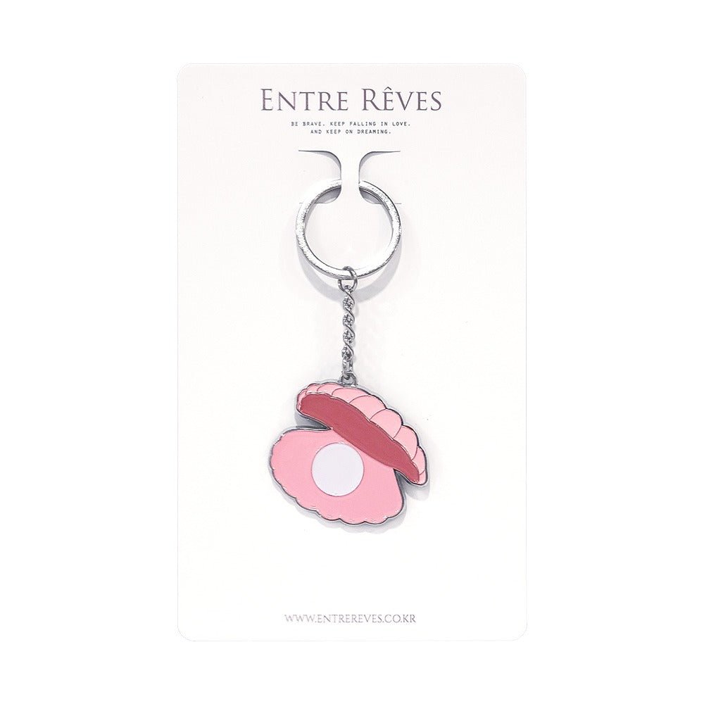 PINK SHELL METAL KEYRING (Entre Reves) @SEOUL