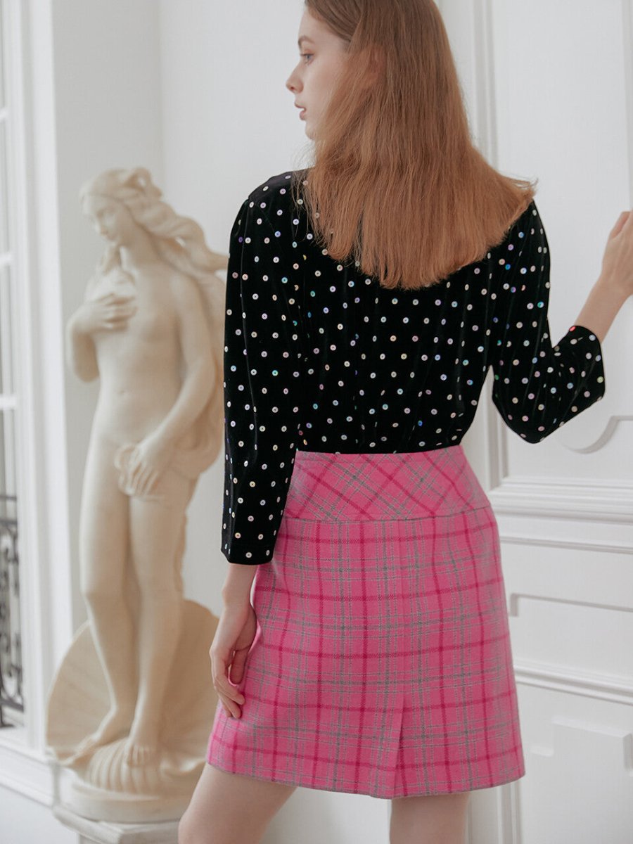 Pink Wool Skirt 핑크 울 스커트 (AILE DE) @SEOUL