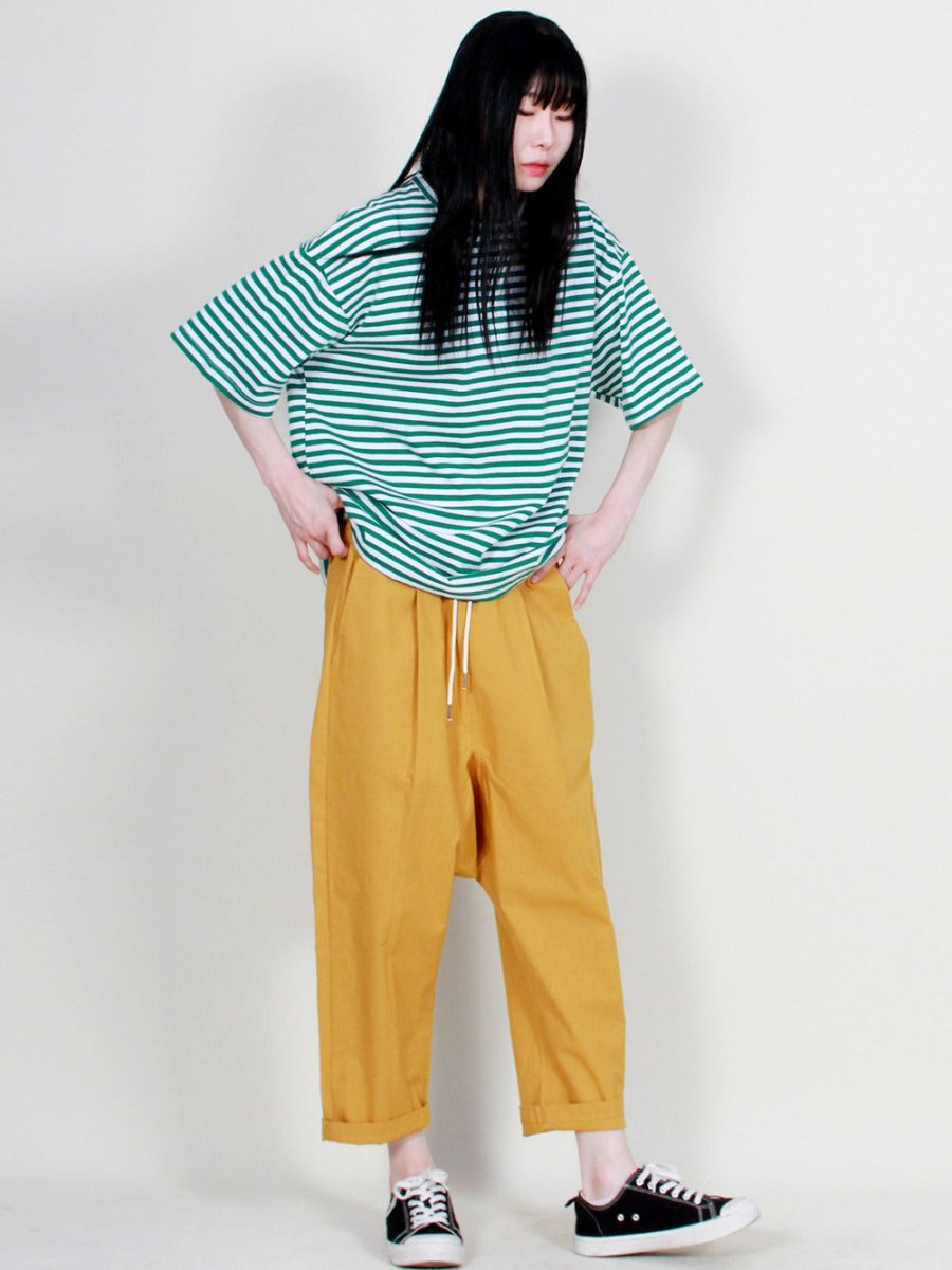 リネン無地ワイドパンツ マスタード (Demarc) @SEOUL