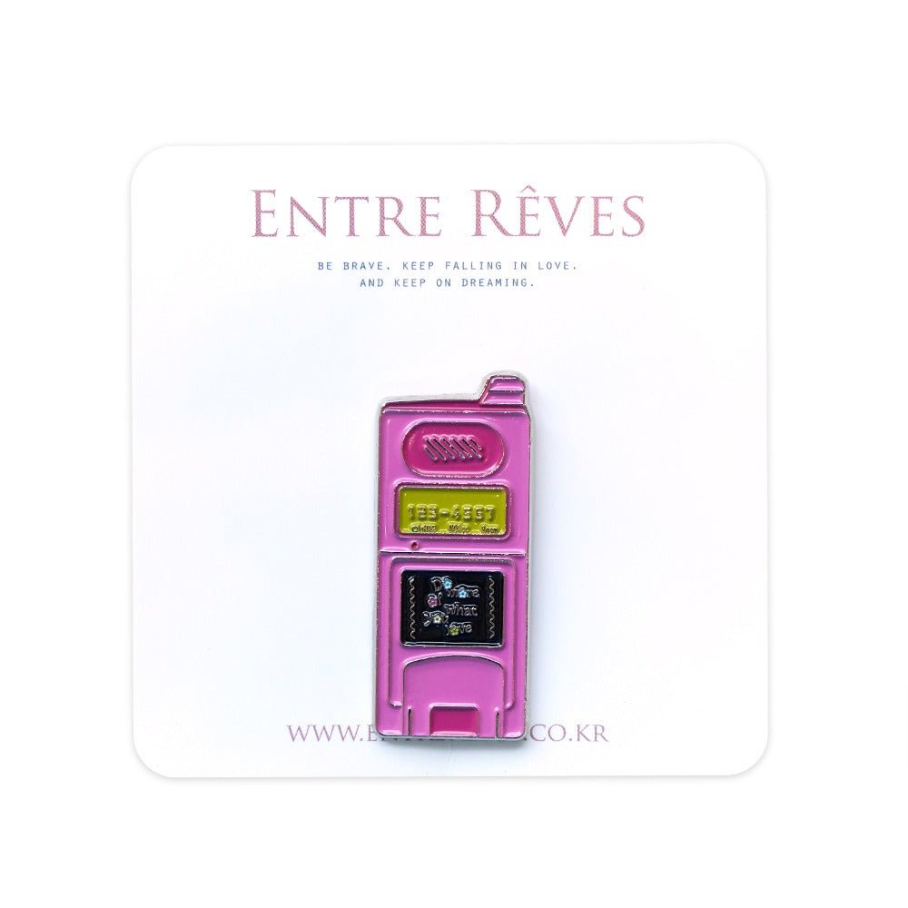 RETRO PHONE BADGE (Entre Reves) @SEOUL
