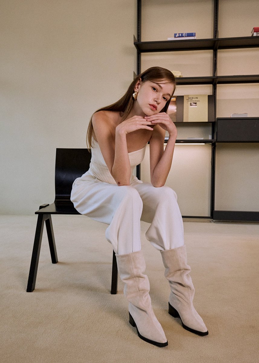 Senia ankle boots / oat meal (thenofficial) @SEOUL