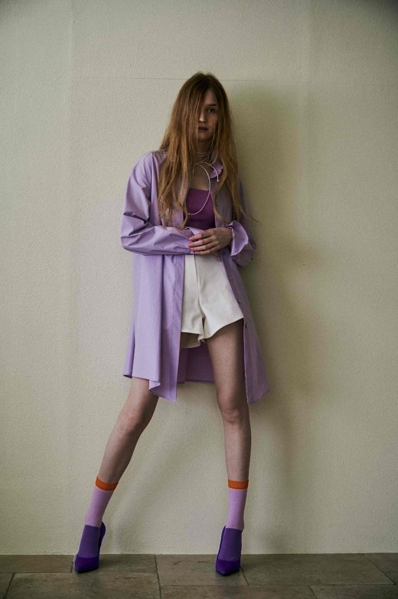 Shirt Stitch Blouse_Purple (M.Rof) @SEOUL