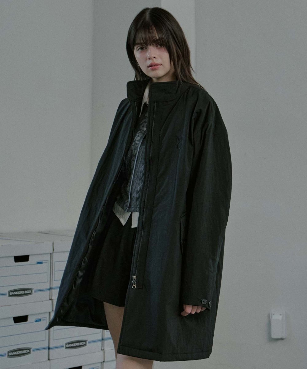 Soft Padding Mod Coat Black (moiremoa) @SEOUL