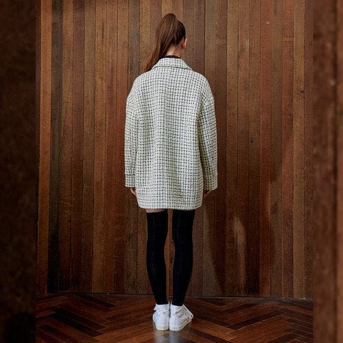 Tweed Out Pocket Half Coat (wundergeist777) @SEOUL