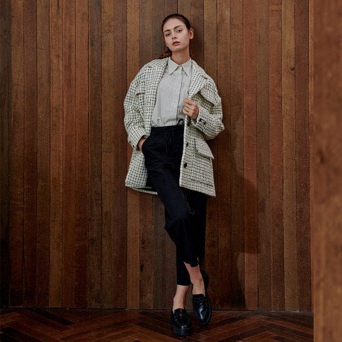 Tweed Out Pocket Half Coat (wundergeist777) @SEOUL