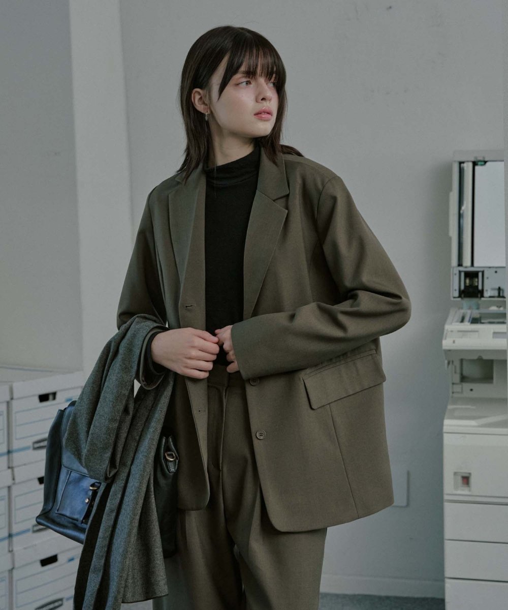 wool basic turtleneck top black (moiremoa) @SEOUL