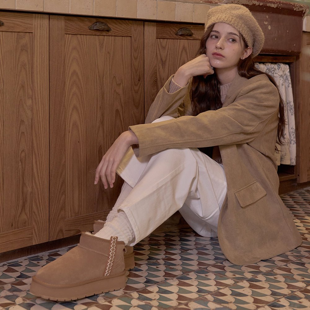 Zia Cowhide Fur Winter Boots_B0150 (Shoehi) @SEOUL