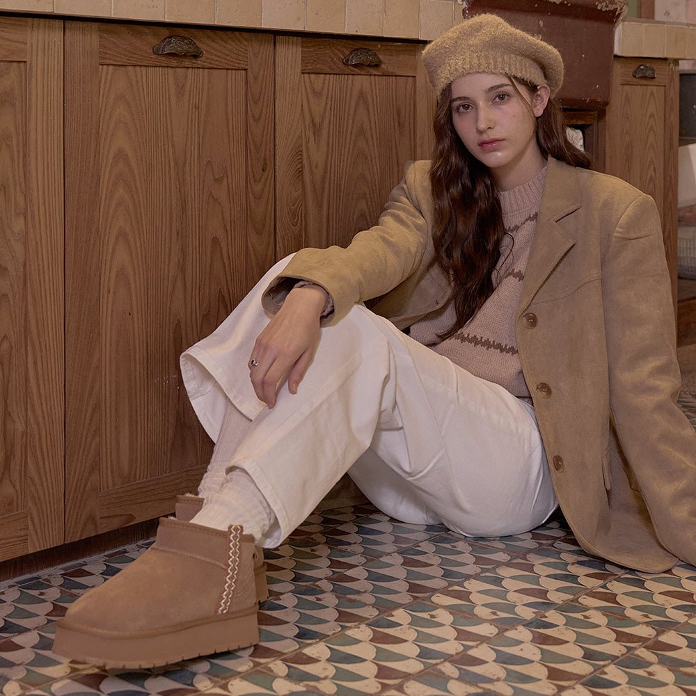 Zia Cowhide Fur Winter Boots_B0150 (Shoehi) @SEOUL