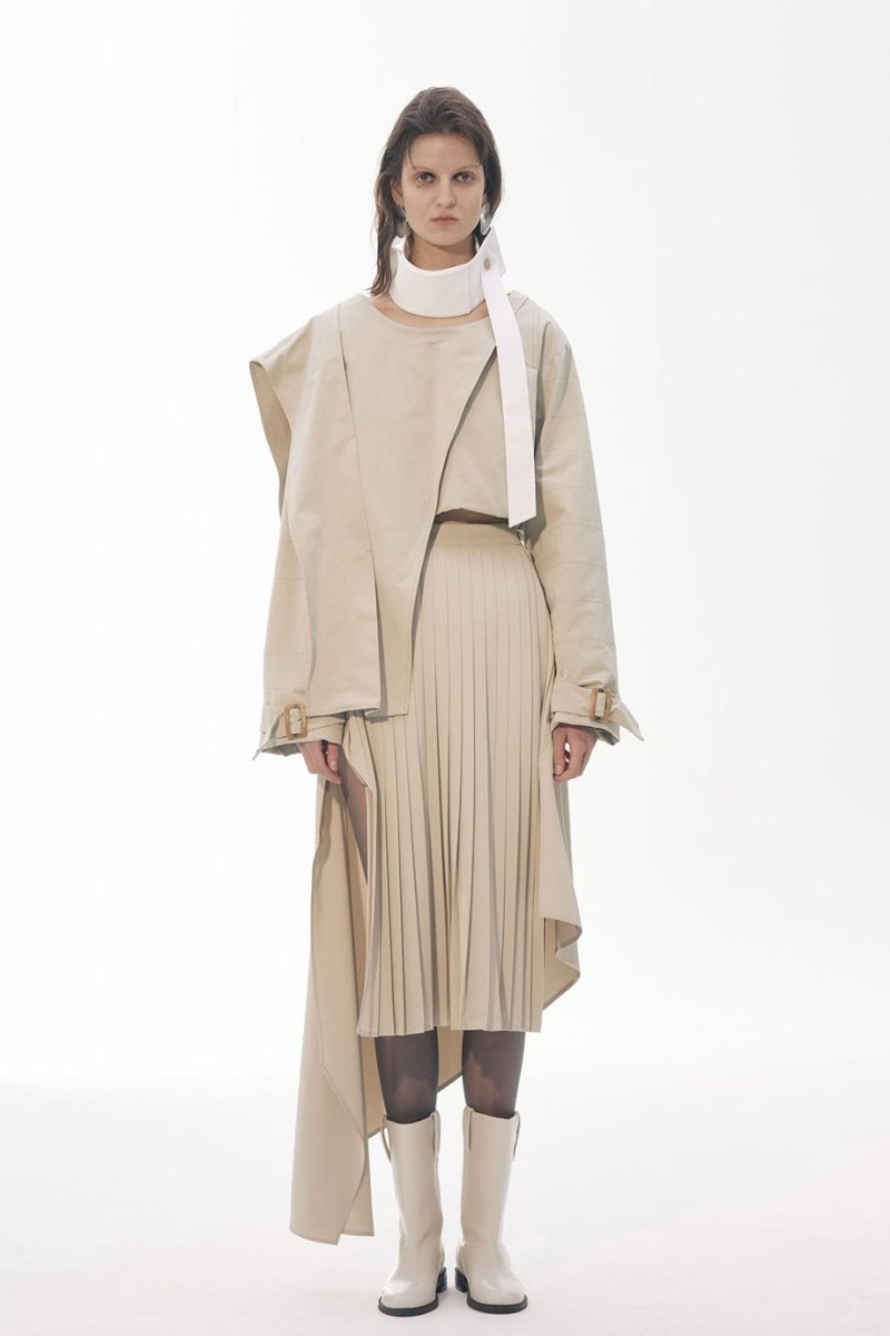 Zipper Pleats Skirt_BE (M.Rof) @SEOUL