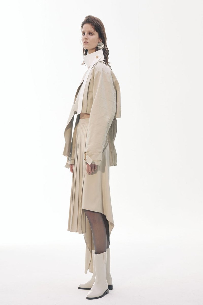 Zipper Pleats Skirt_BE (M.Rof) @SEOUL