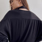 シャーリングトップ23_ダークグレー SHIRRING TOP23_DG