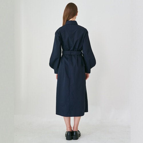 Bishop Sleeve D Ring One Piece Jean Navy (wundergeist777) ＠SEOUL