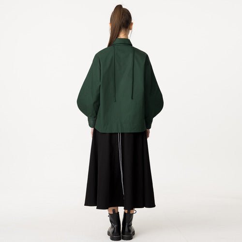 Bishop sleeve string blouse green (wundergeist777) ＠SEOUL