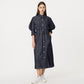 Bishop sleeve three - quarter sleeve string denim long dress indigo denim (wundergeist777) ＠SEOUL