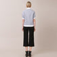 Cardigan short sleeve blouse striped (wundergeist777) ＠SEOUL