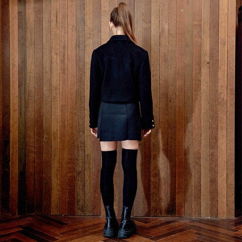 Cropped Wool Blazer Black (wundergeist777) ＠SEOUL