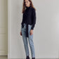 シャーリングトップ23_ダークグレー SHIRRING TOP23_DG