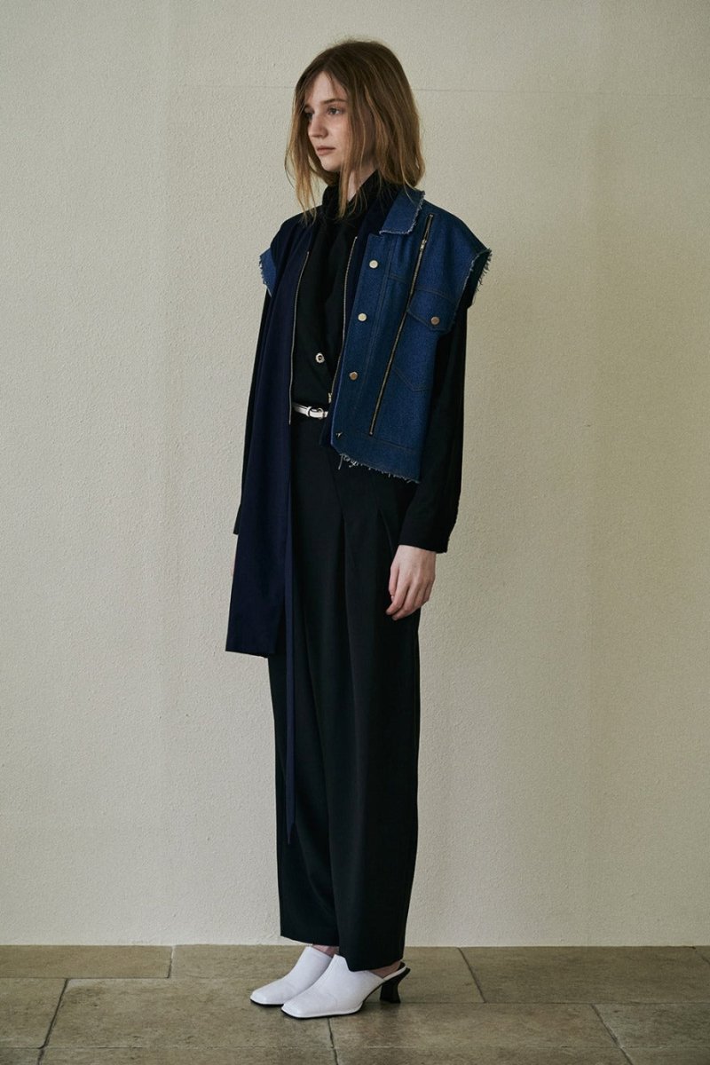 Denim Unbalance Vest_Dark Blue (M.Rof) ＠SEOUL
