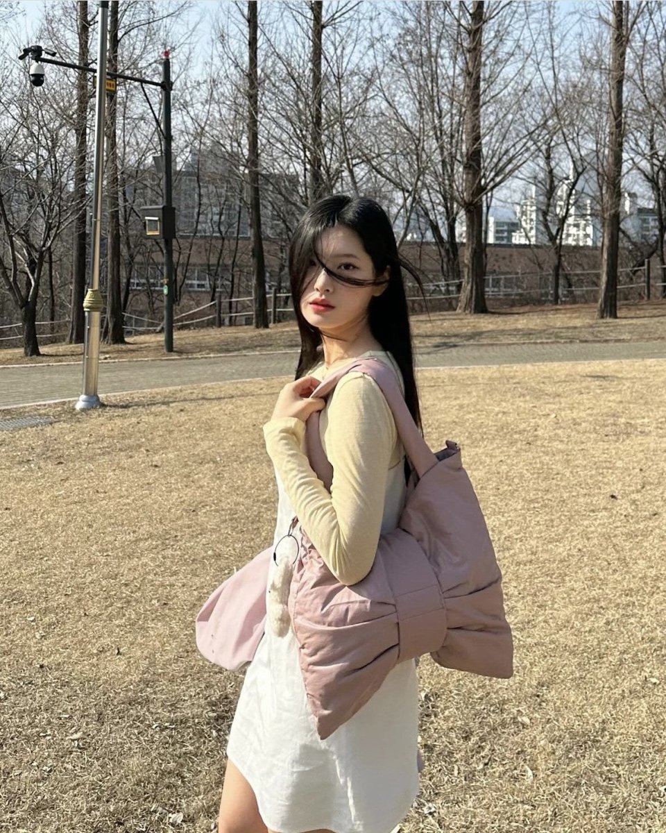 Dewy ribbon Bag Indi pink (Limelike) ＠SEOUL