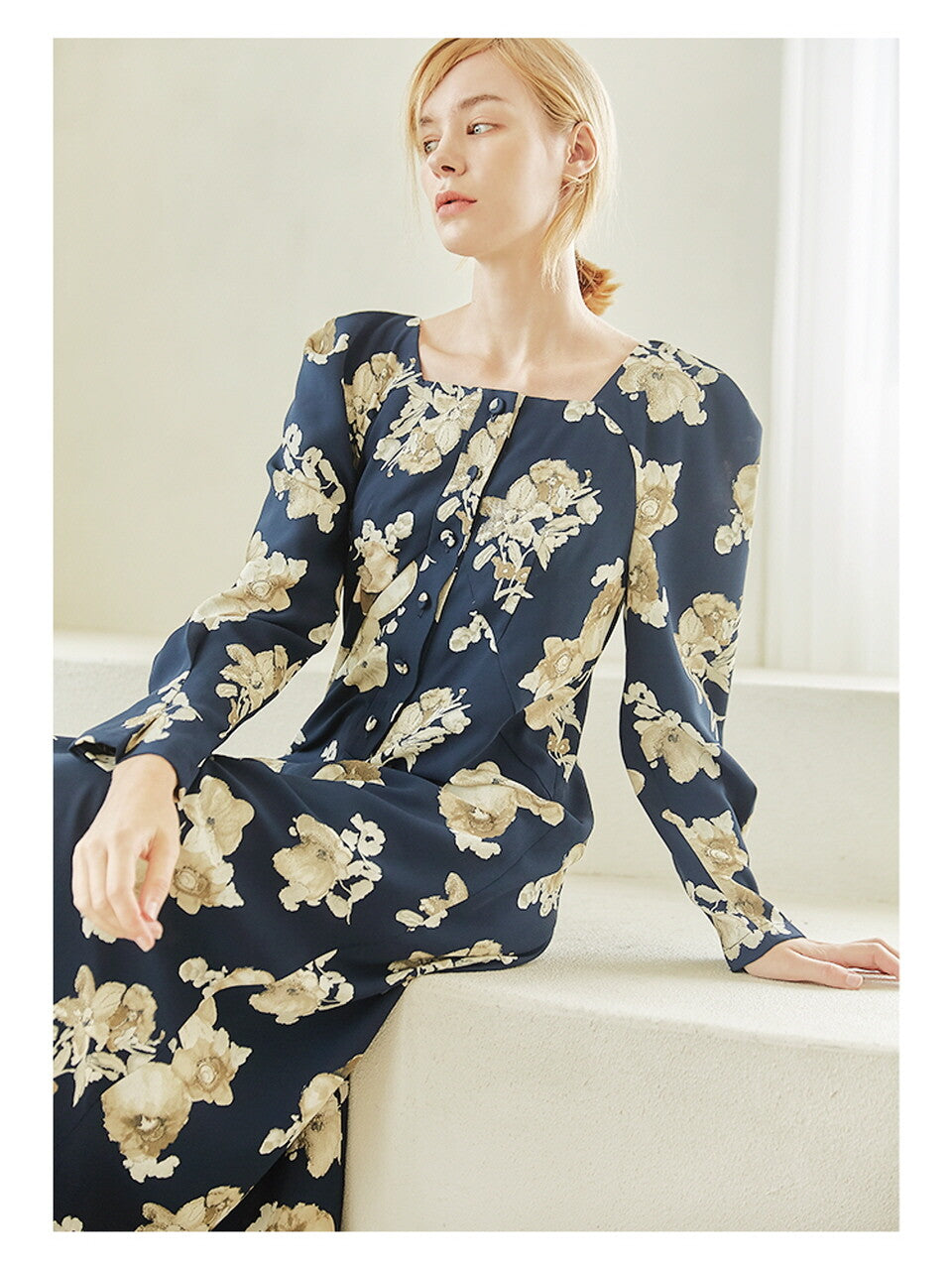 flower in heaven _ navy