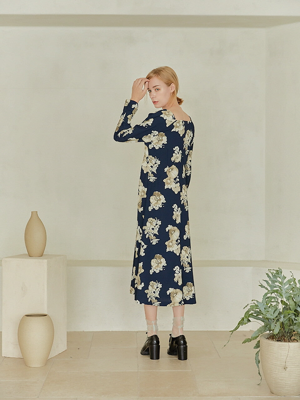 flower in heaven _ navy